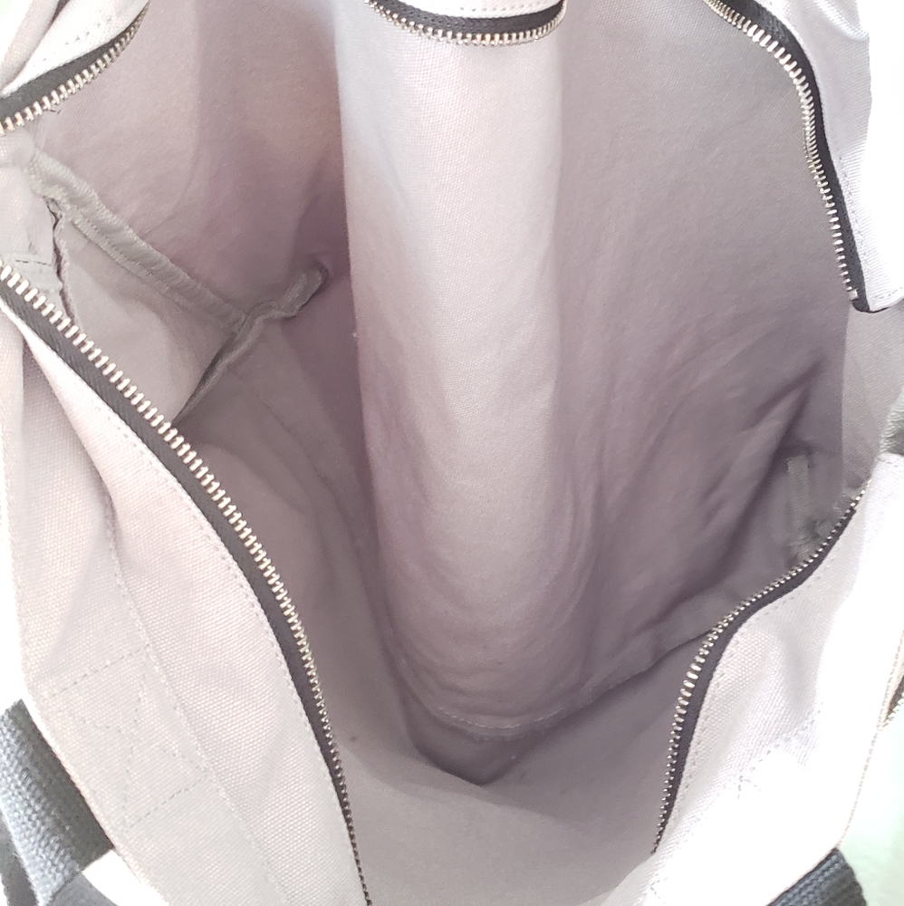 Victoria's Secret PINK Canvas Tote Bag Black/Grey - Picture 4 of 7